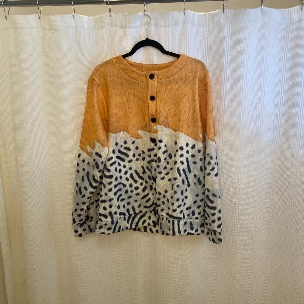 Amazon generic womens button up sweater large